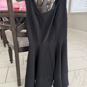Lulu's Black Sleeveless Mini Fit-and-Flare Dress